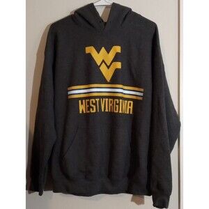 Captivating West Virginia‎ Mountaineers Hoodie Men's Large Gray Hoodie, SeeNote